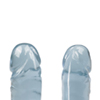 Crystal Jellies Dubbel Dildo - Lichblauw