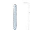 Crystal Jellies Dubbel Dildo - Lichblauw