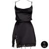 le_desir__criss_cross_silk_slit_dress_open_back_queen_size_-_black