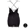 le_desir__criss_cross_silk_slit_dress_open_back_queen_size_-_black