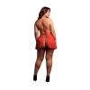 le_desir_-_4pc_peek-a-boo_mesh_lingerie_set_queen_size_-_red