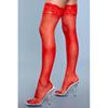 Lace Over It Hold-Up Kousen - Rood