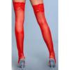Lace Over It Hold-Up Kousen - Rood