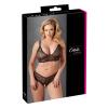 Cottelli Collection - Bra and crotchless G-string