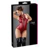 Cottelli Collection - Wetlook Body Met Open Kruis