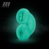 M for Men - Soft and Wet Double Trouble Masturbator Glow in the Dark 