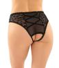 Daisy Slip Met Open Kruisje - Zwart