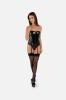 Korset & String Dark Desire - zwart