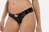 Open Kruis String Dark Desire - Zwart