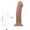 strap-on-me_-_semi-realistische_dual_density_buigzame_dildo_caramel_xl