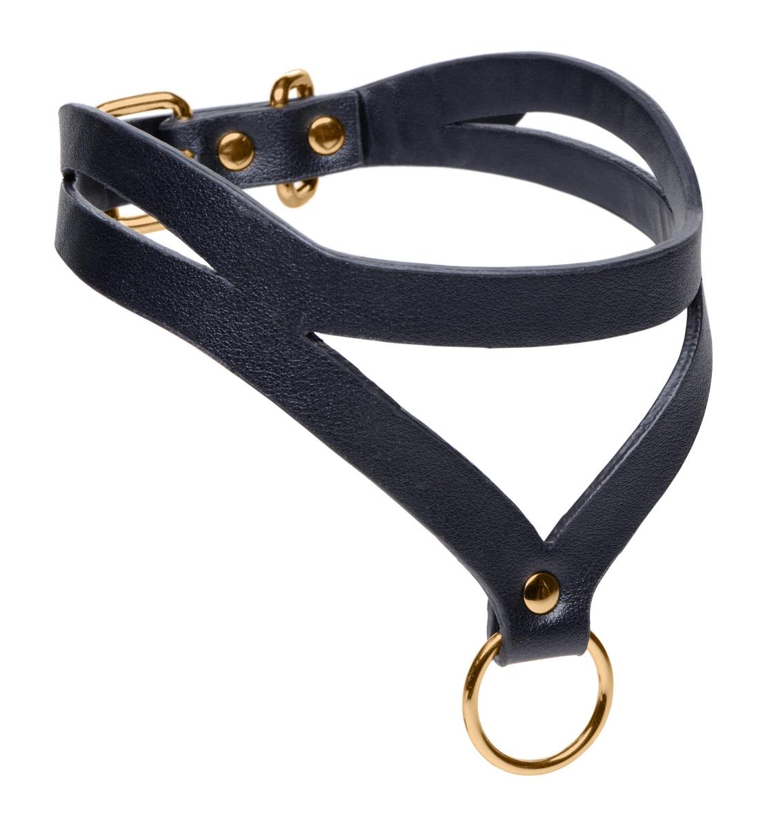 Bondage Baddie Halsband 1 Edles Bondage Baddie Halsband in Schwarz mit goldenem O-Ring. Hochwertiges veganes Leder, verstellbar (34-41 cm) & nickelfrei. Jetzt sexy Akzente setzen! Exklusive bei RaiX Shop Konstanz kaufen.