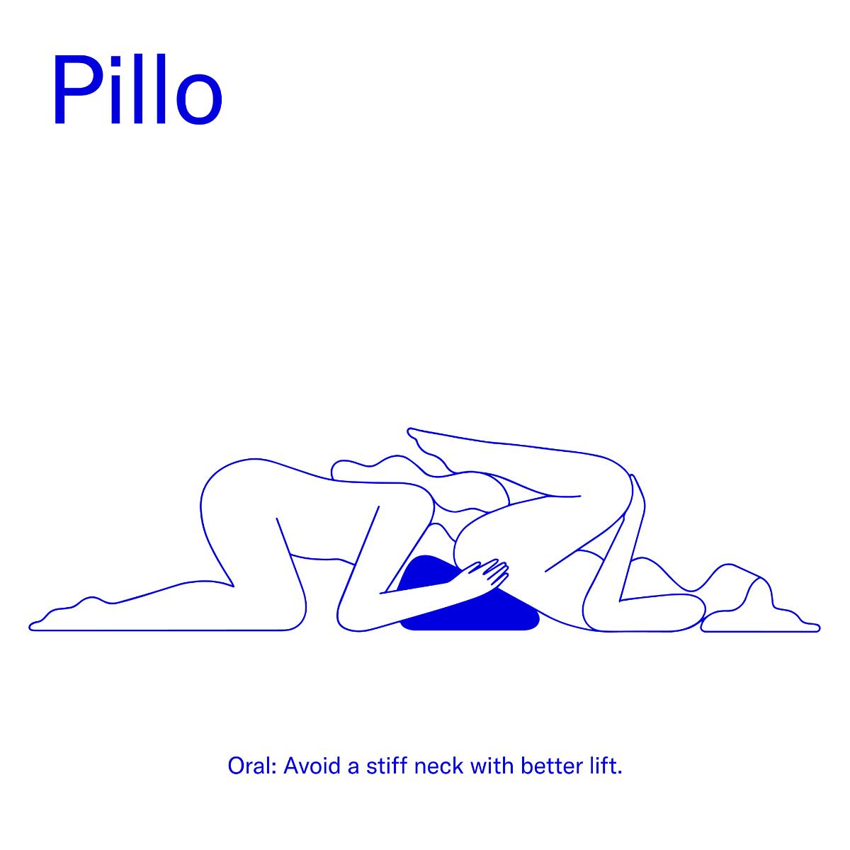 Dame Pillo Sexkissen in Indigo mit diskretem Design und fester Polsterung. Exklusive bei RaiX Shop Konstanz