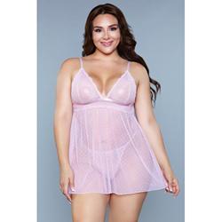 Hailey Babydoll - Übergröße - Lavendel