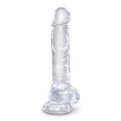 King Cock Realistische Dildo Met Ballen - Clear 8