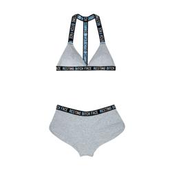 Geripptes Strick-BH-Set