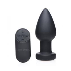 Vibrating Butt Plug With LED Light - Large