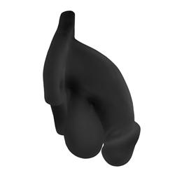 Buck Angel Fun Boy™ Hohler Umschnalldildo/Packer Penis - schwarz