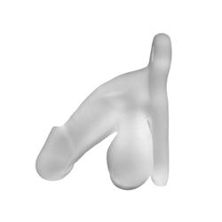 Buck Angel Fun Boy™ Hohler Umschnalldildo/Packer Penis - transparent