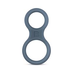 Siliconen Cockring En Ballstretcher - Grijs