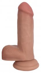 Realistische Dildo met Zuignap En Balzak - Beige
