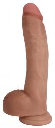 Realistische Dildo Met Balzak 25 CM - Beige