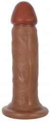 Realistische Dildo Met Zuignap 17 CM - Bruin