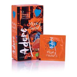 Prezerwatywy Adore Flavours - 12 szt