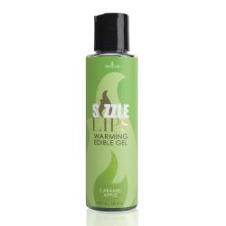 Sizzle Lips Caramel Apple Warming Gel 4.2 fl.oz. Bottle