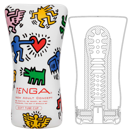 TENGA - Soft Case Cup - Keith Haring  