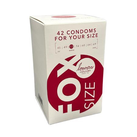 Loovara Intimate - Fox 53 Natuurlijke Rubberen Condooms Maat 53 - 42 stuks