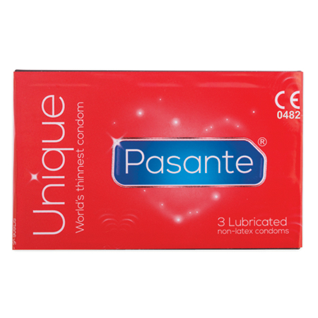 Pasante Unique Latex-vrije condooms 3 stuks