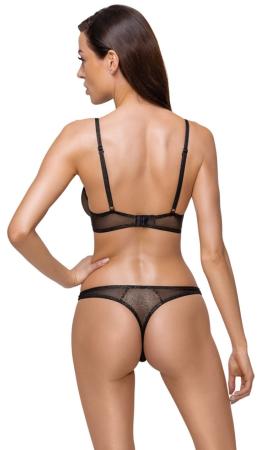 Transparante BH Set - Zwart 
