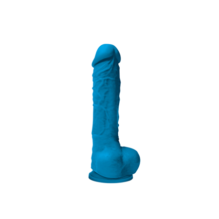 Colours Pleasures Realistische Dildo Met Balzak - 13 cm - Blauw