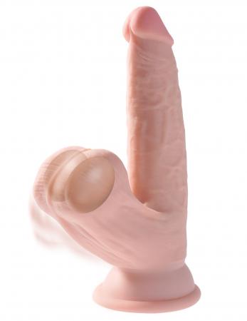 King Cock Plus Realistische Dildo Met Bewegende Balzak - 24 cm