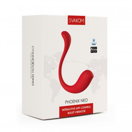 Svakom - Phoenix Neo Vagina Toy App Controlled - Red