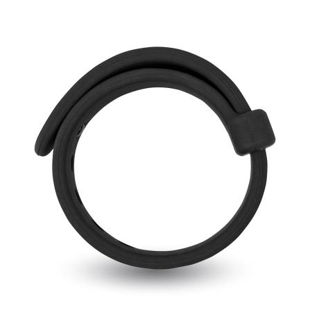 VELV'OR - ROOSTER JASON SIZE ADJUSTABLE FIRM STRAP DESIGN COCK RING BLACK