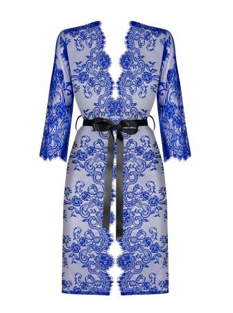 Cobaltess Kanten Kimono - Blauw