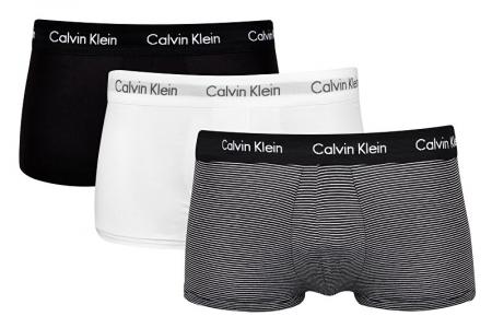 Calvin Klein Low Rise Trunk 3 Pack - Zwart/Wit/Grijs