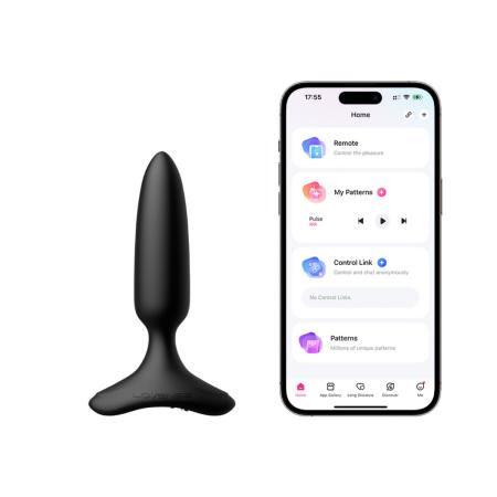 Lovense - Hush 2 Vibrerende Buttplug Met App - Zwart