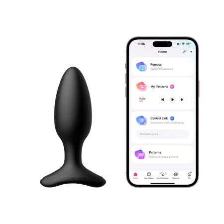 Lovense - Hush 2 Vibrerende Buttplug Met App - Zwart