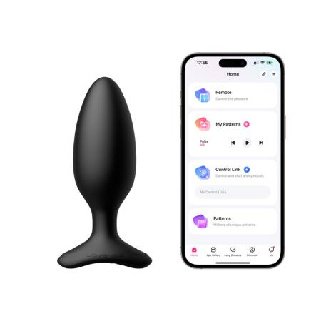 Lovense - Hush 2 Vibrerende Buttplug Met App - Zwart