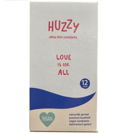 Huzzy 12 Pack Vegan Ultra Dunne Condooms