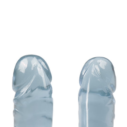 Crystal Jellies Dubbel Dildo - Lichblauw