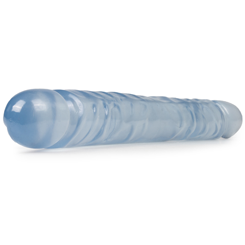 Crystal Jellies Dubbel Dildo - Lichblauw