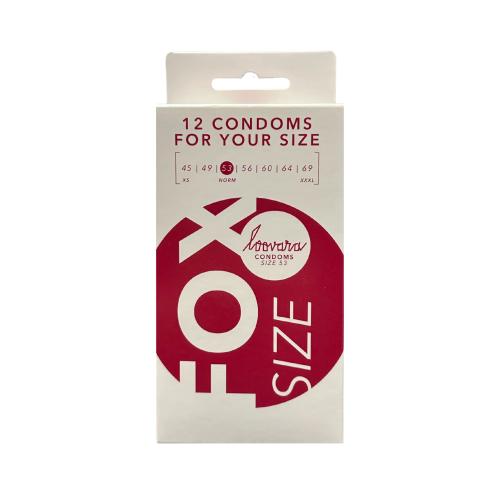 Loovara Intimate - Fox 53 Natuurlijke Rubberen Condooms Maat 53 - 12 stuks