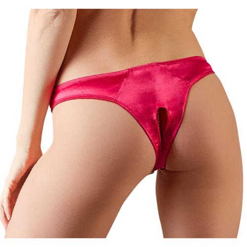 Cottelli Collection - Open Kruis String Met Parels - Rood