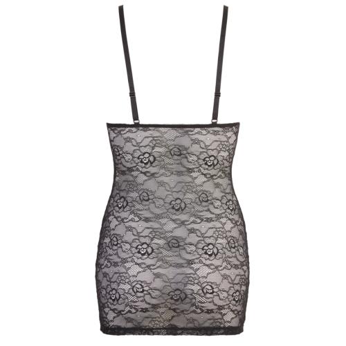 Cottelli Collection - Kanten Mini Jurk Met Rits