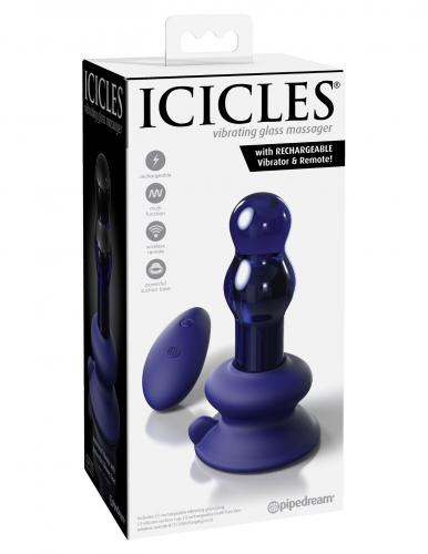 Icicles - No.83 Vibrerende Glazen Buttplug