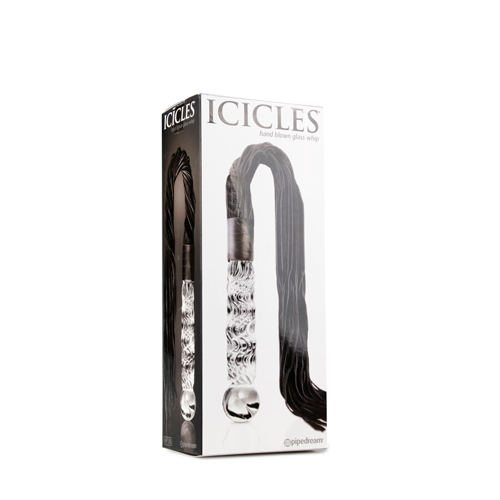 Icicles - No.38 Flogger Met Glazen Dildo