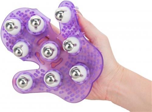 Roller Balls Massage Handschoen - Paars